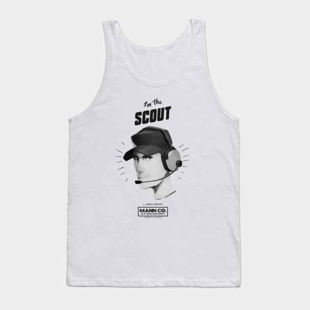 I'M THE SCOUT - AND I TRUST MANN CO! Vintage Tank Top by TATSUHIRO